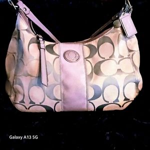 Authentic Coach Demi Lavender purse